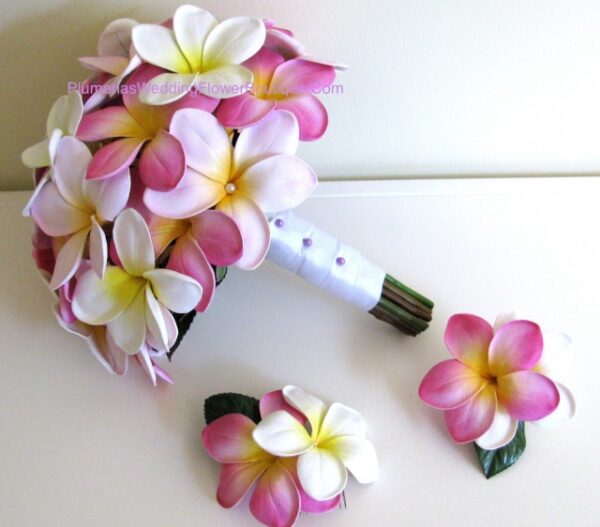Real Touch Plumeria Bridal Package - Image 5