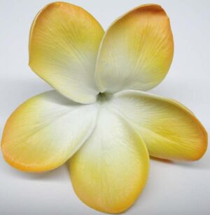 Real Touch Golden Yellow Plumeria