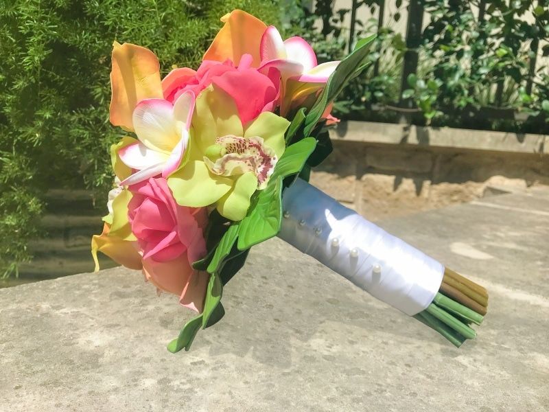 Tropical Artificial Wedding Bouquets That Look and Feel Real
